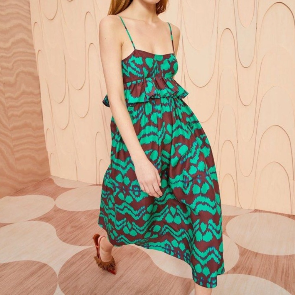 Ulla Johnson Malachite Top and Skirt Set